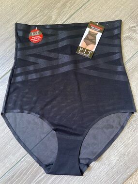 2/$15 F.I.T. High Waist Shaping Briefs in Black